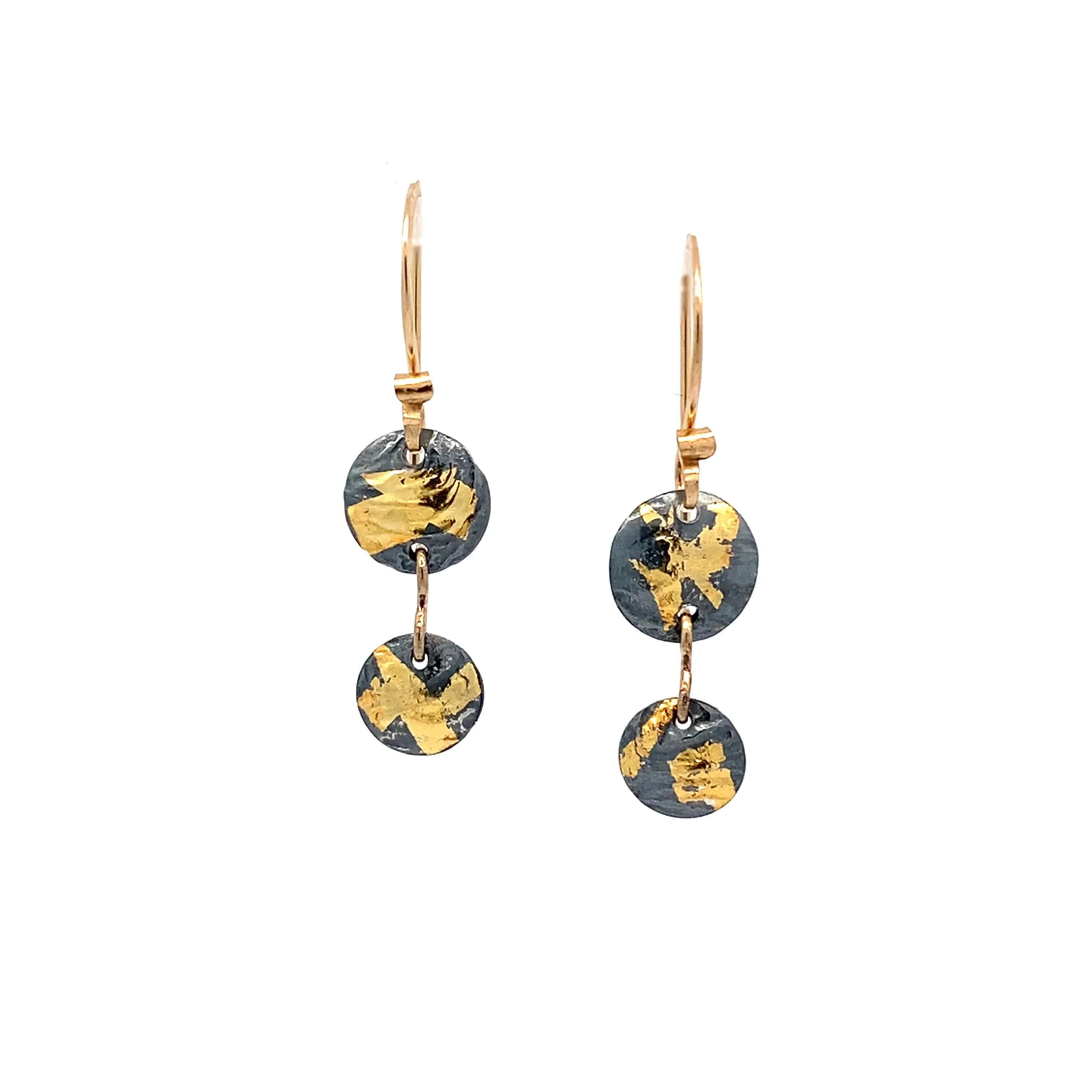 Keum-Boo Double Disk Earrings - Image 2