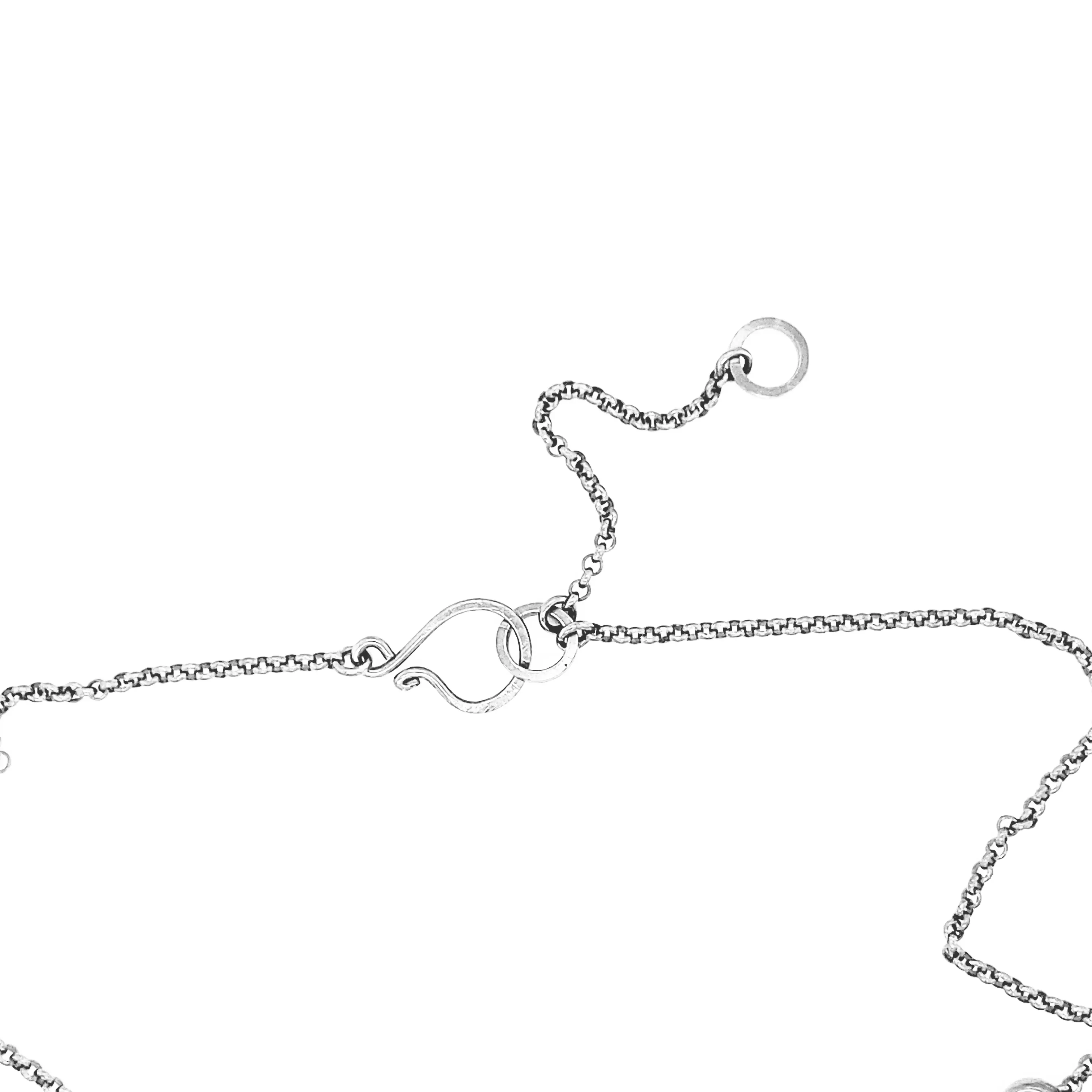 7 Stick Edge Necklace - Blue Topaz - Image 3