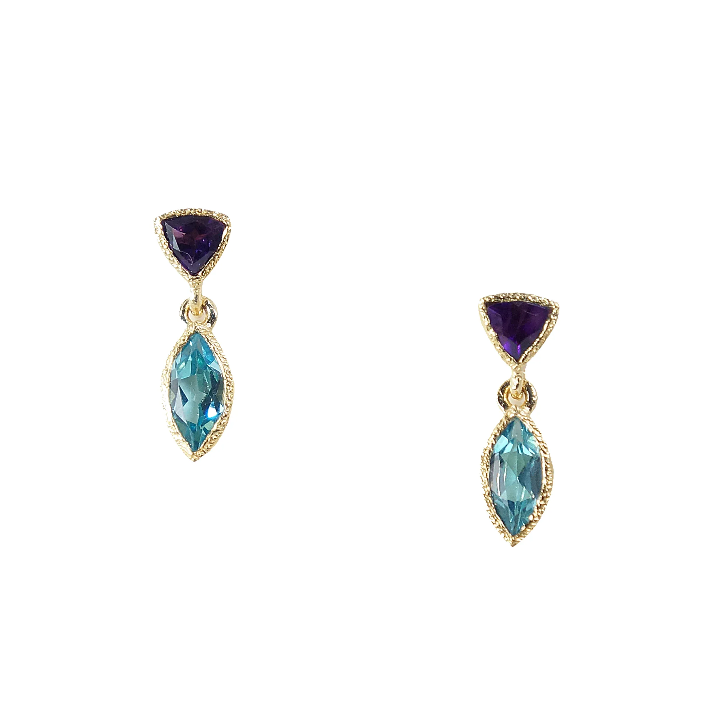 18k Vermeil Tiny Petal Earrings - Image 5