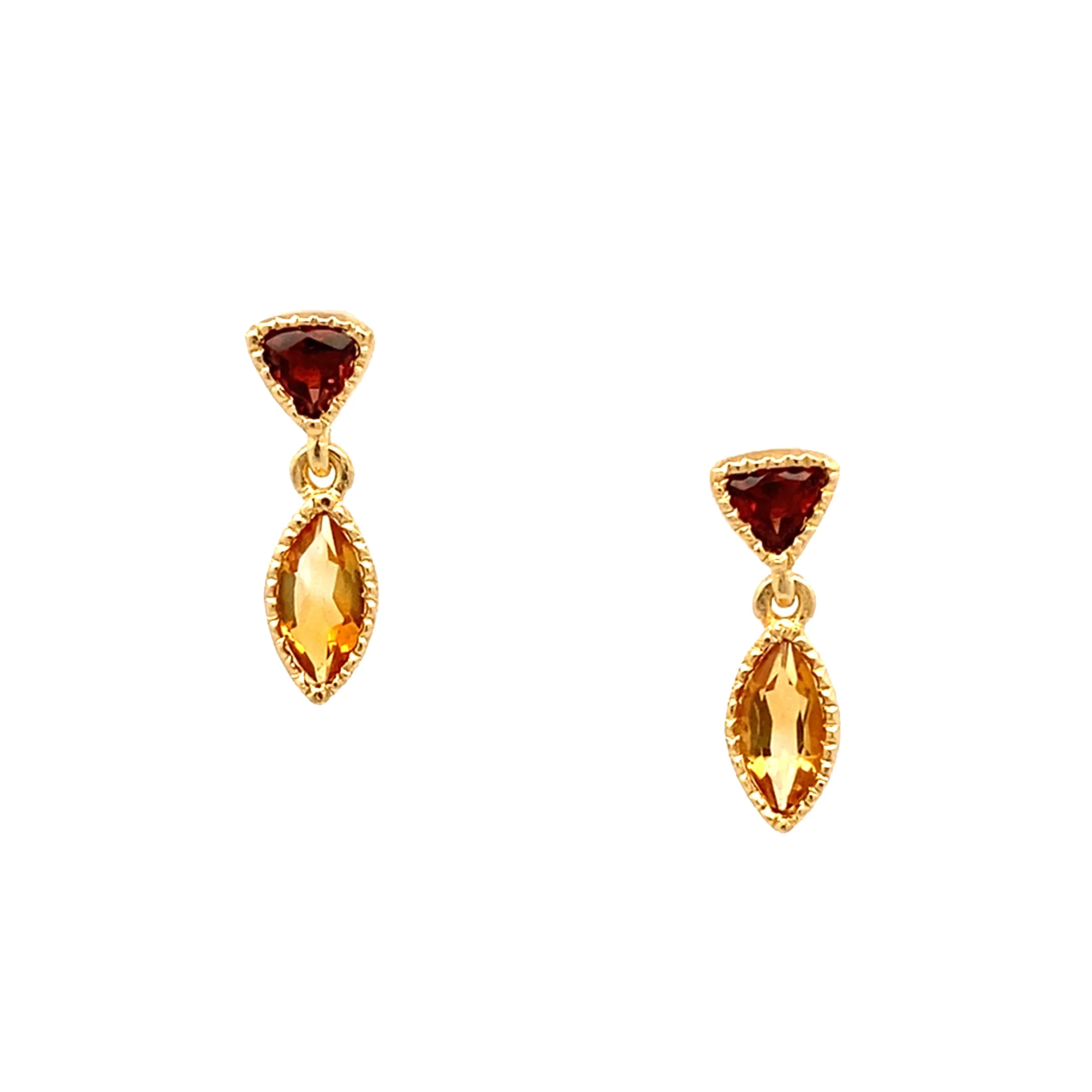 18k Vermeil Tiny Petal Earrings - Image 6