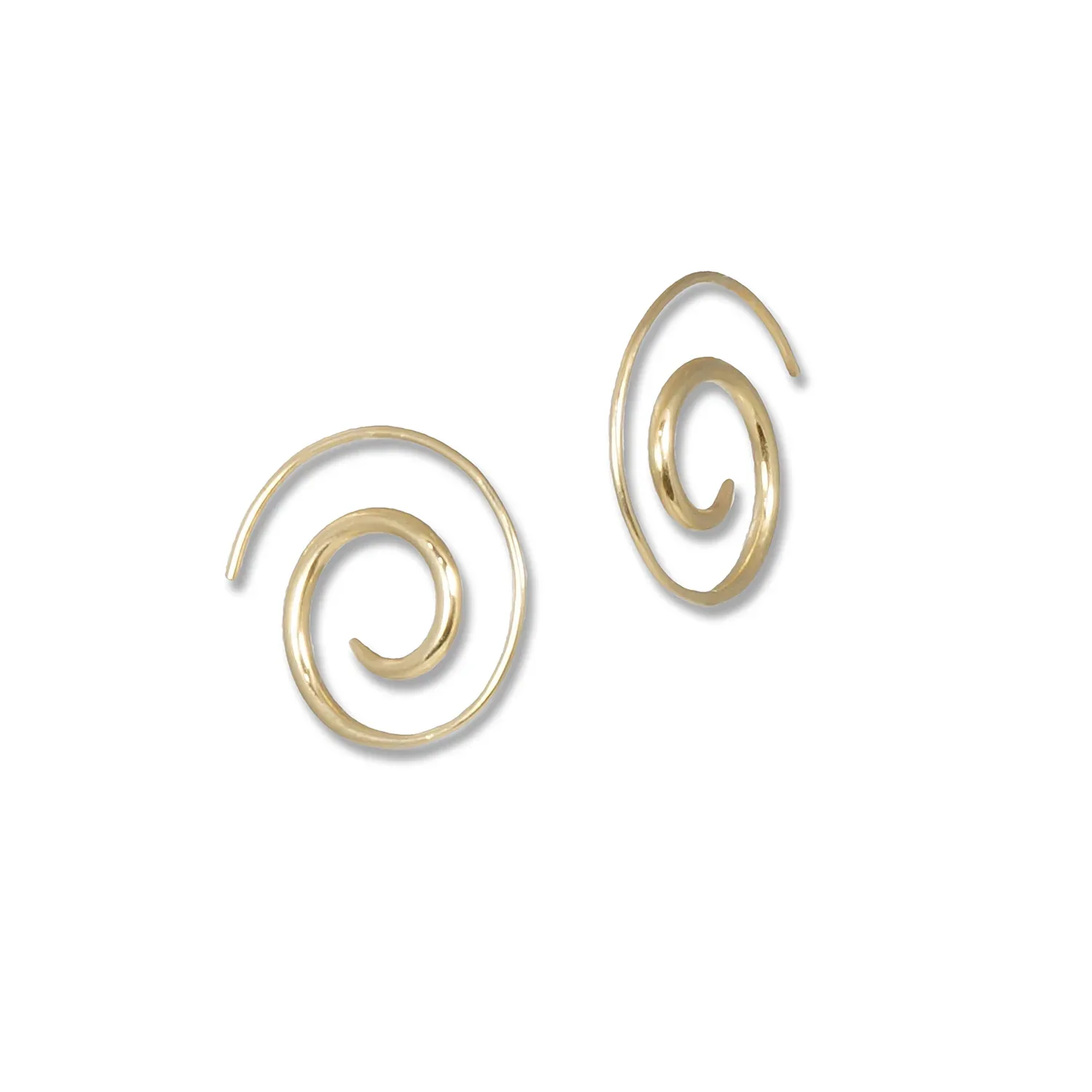 Swirl Hoops 14k Gold - Image 6