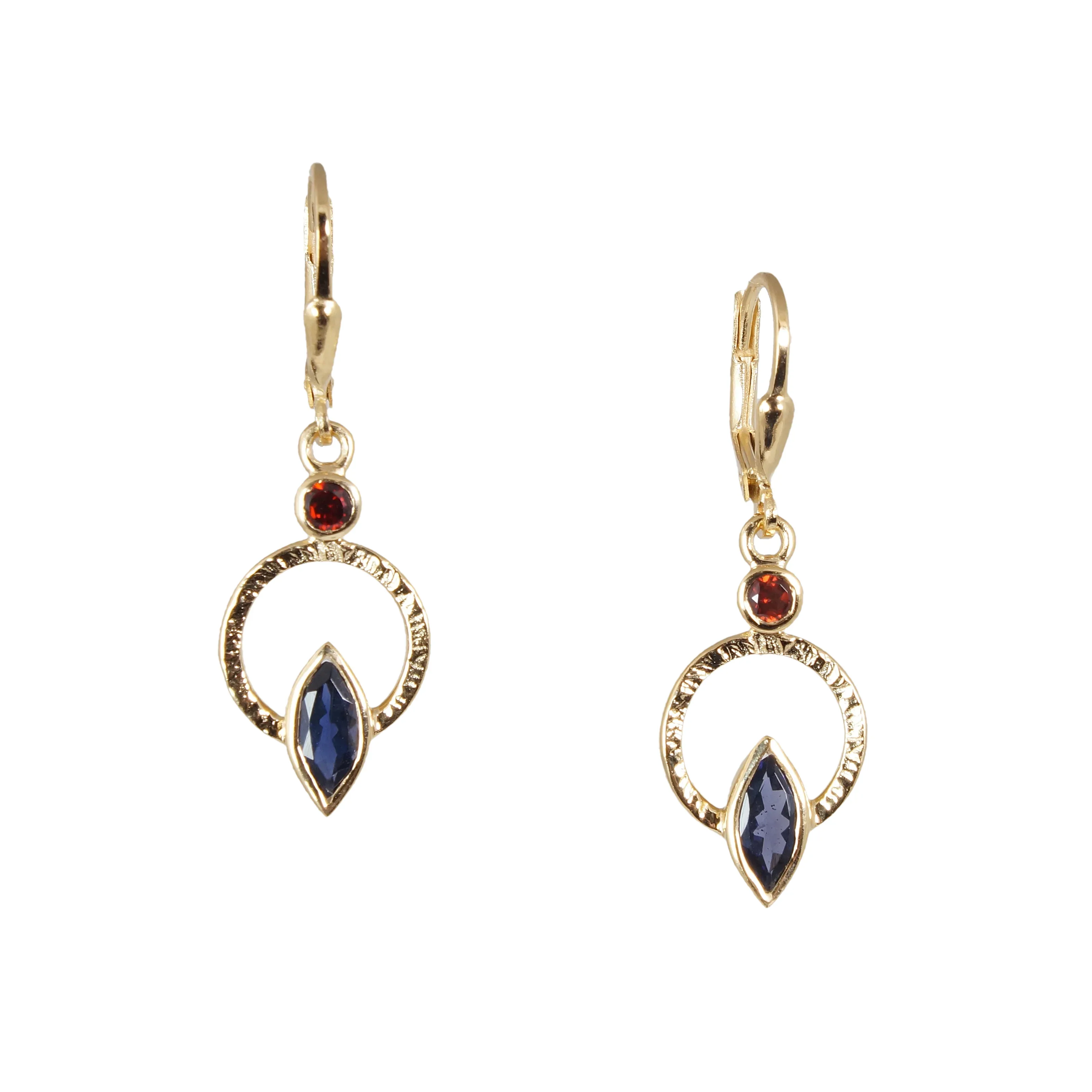 Q Earrings 18k Vermeil - Image 4