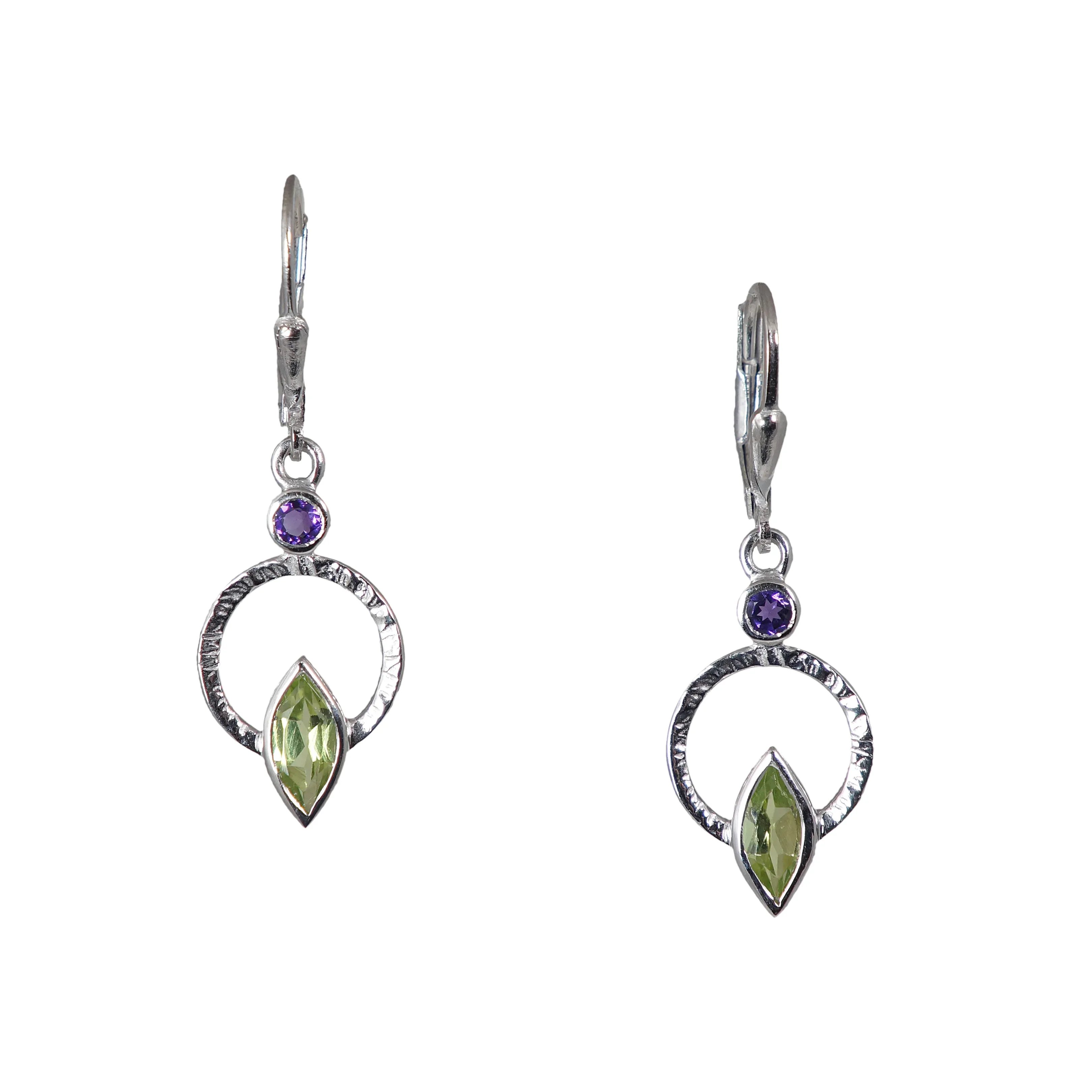Q Earrings Silver, White Rhodium - Image 6