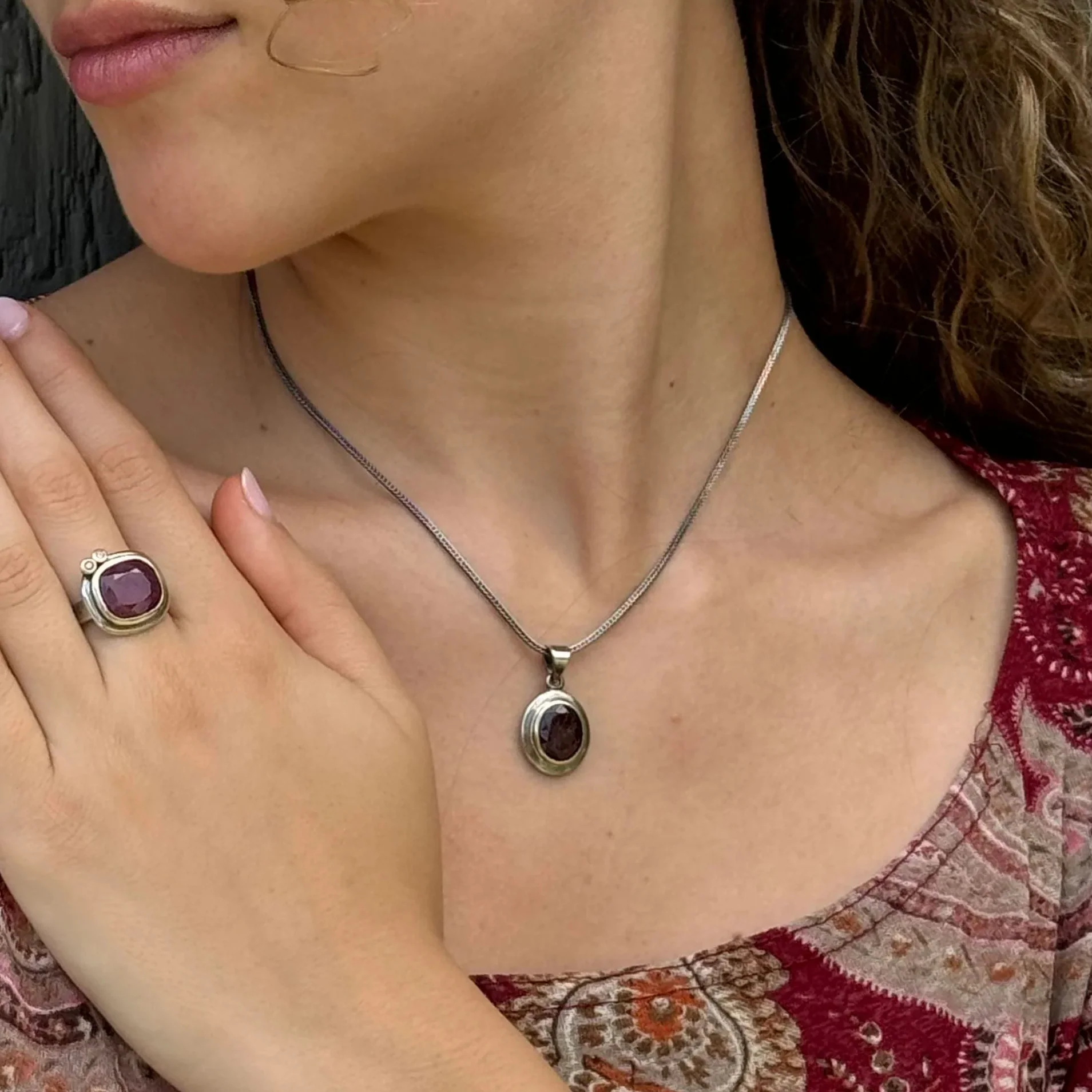 Ruby & 14k Pendant - Image 2