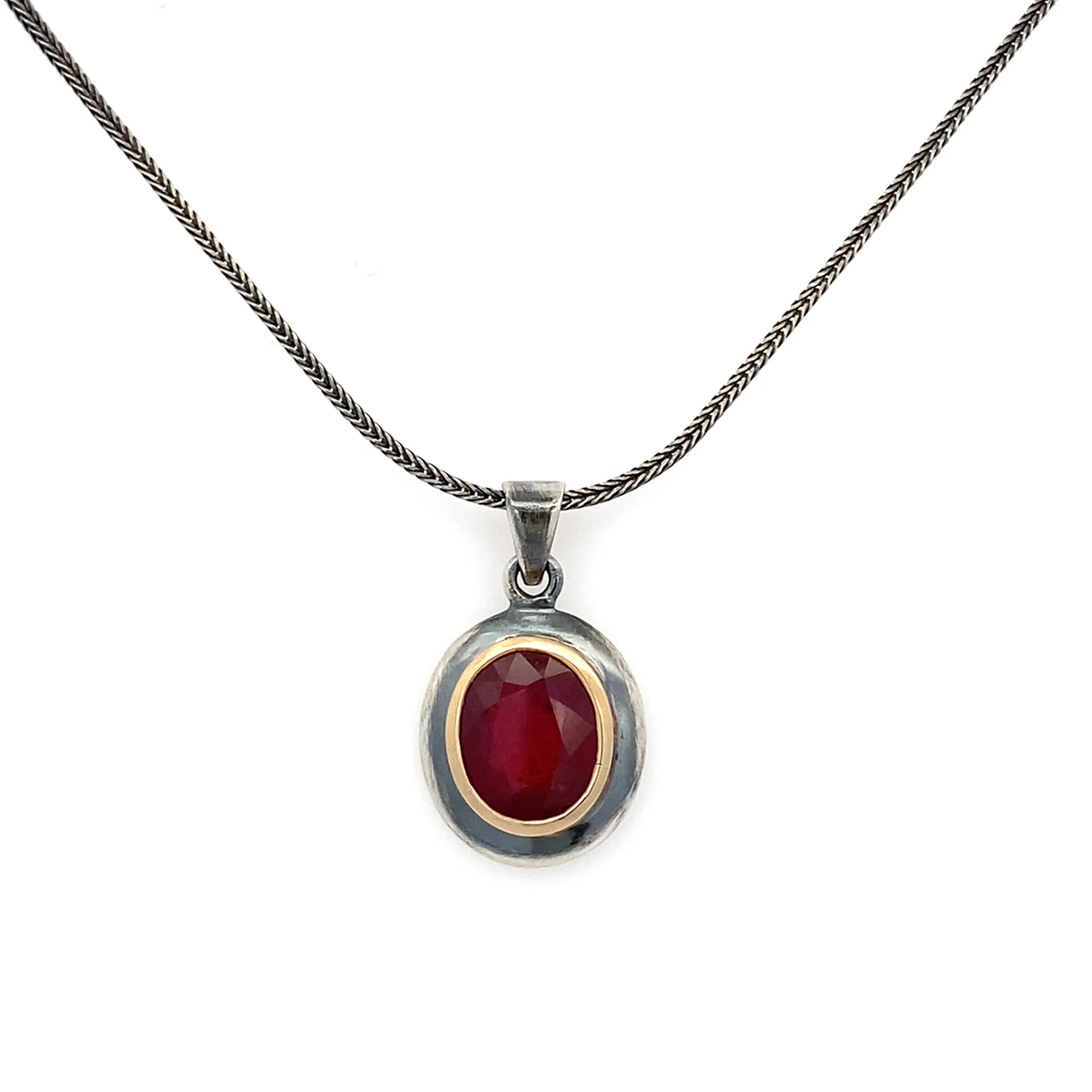 Ruby & 14k Pendant - Image 6