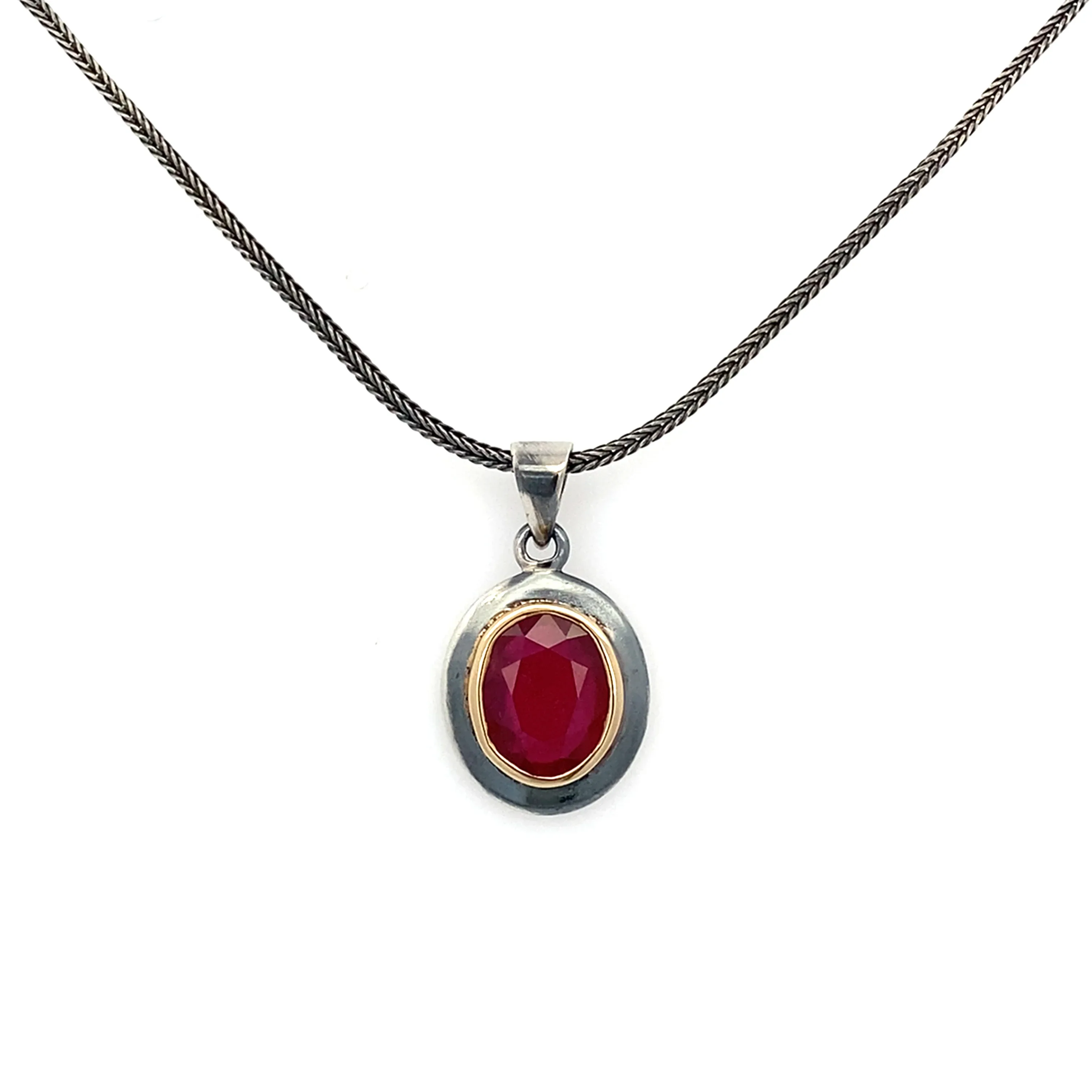 Ruby & 14k Pendant - Image 7