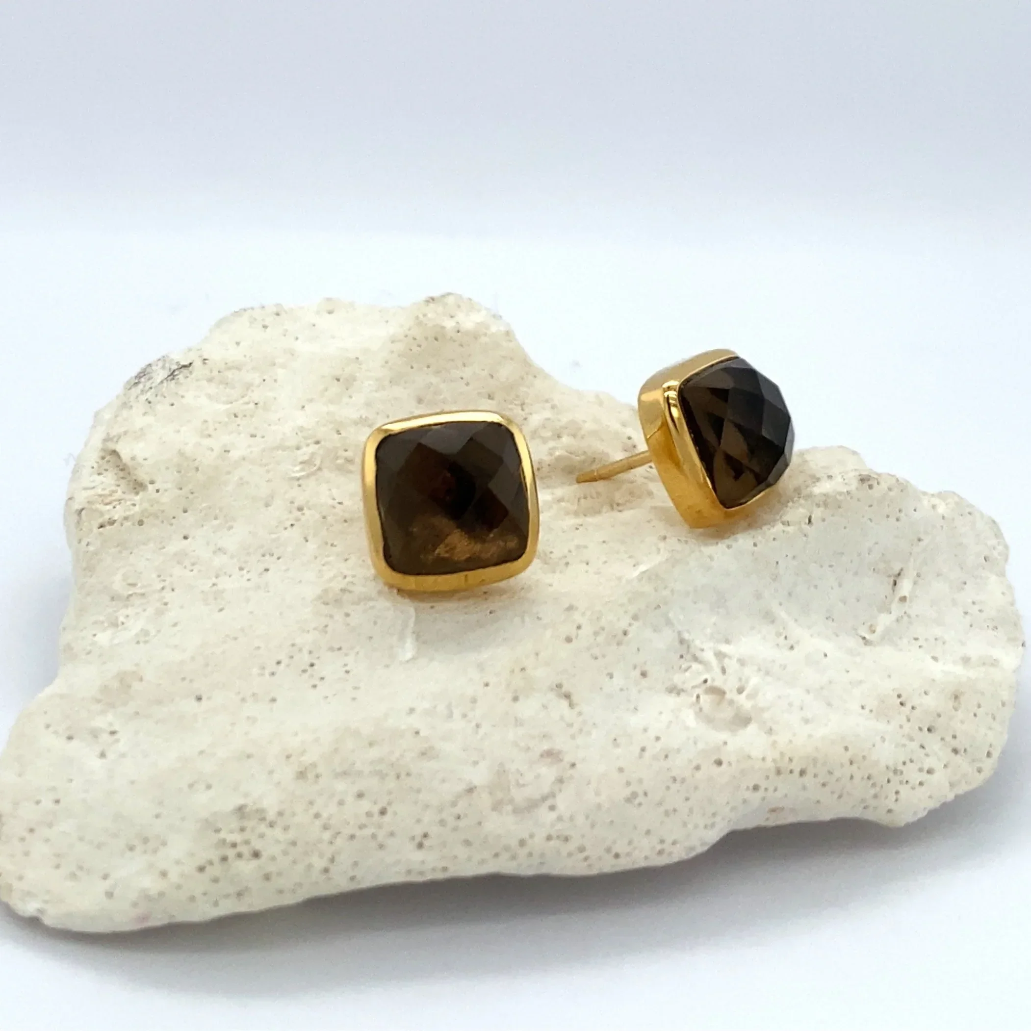 Square Studs - Gold - Image 10