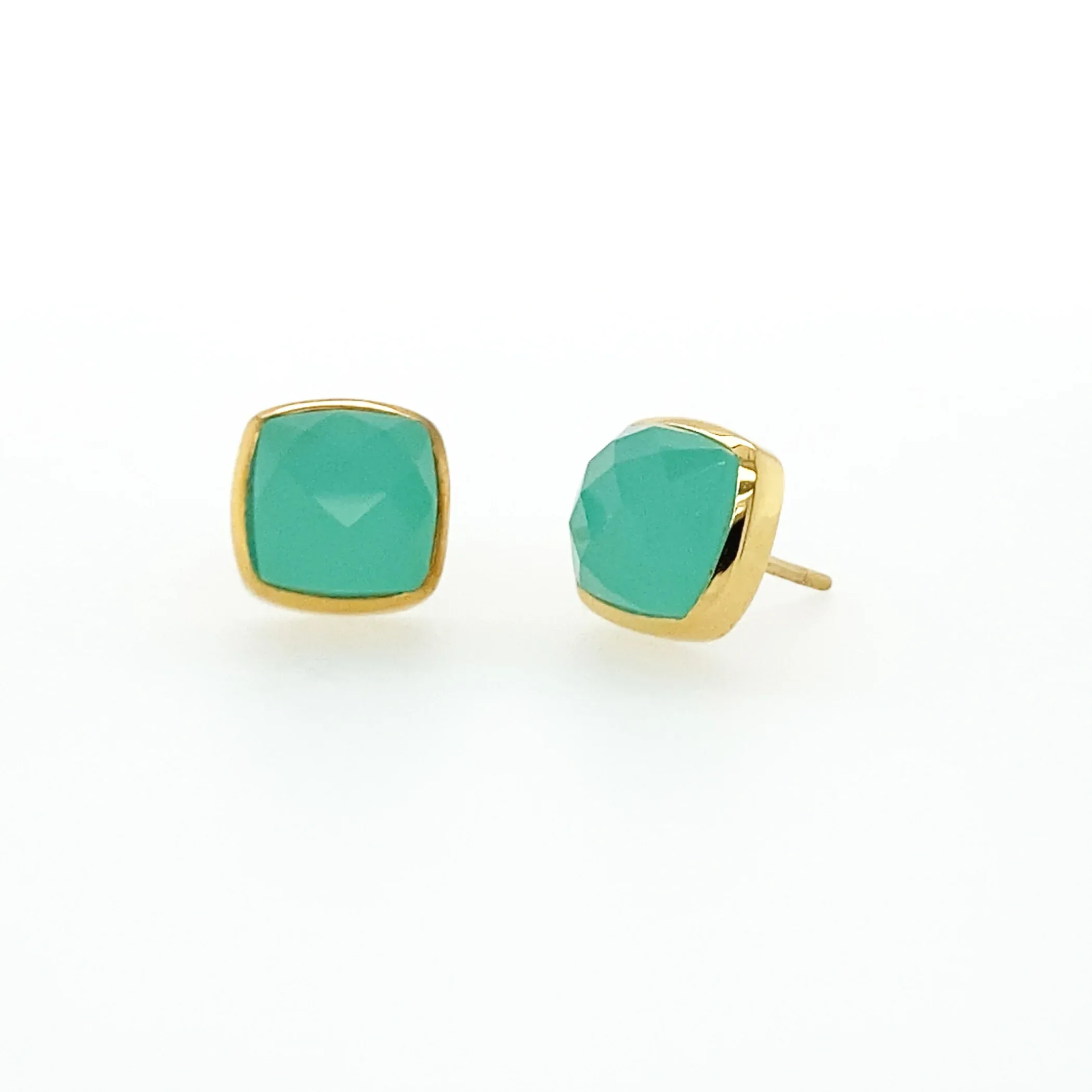 Square Studs - Gold - Image 3